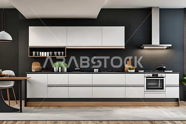 شقق وفلل سكنية بتصاميم عصرية راقية ، مطابخ حديثة في شقق وفلل سكنية  ، ديكورات داخلية