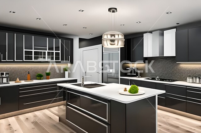 شقق وفلل سكنية بتصاميم عصرية راقية ، مطابخ حديثة في شقق وفلل سكنية  ، ديكورات داخلية