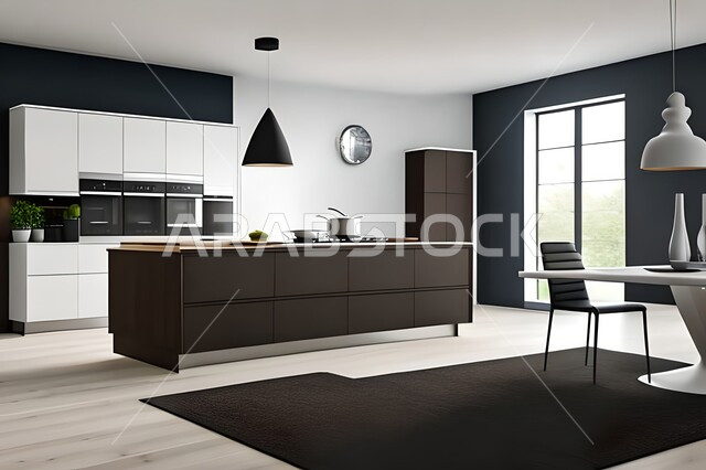 شقق وفلل سكنية بتصاميم عصرية راقية ، مطابخ حديثة في شقق وفلل سكنية  ، ديكورات داخلية