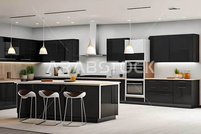 شقق وفلل سكنية بتصاميم عصرية راقية ، مطابخ حديثة في شقق وفلل سكنية  ، ديكورات داخلية