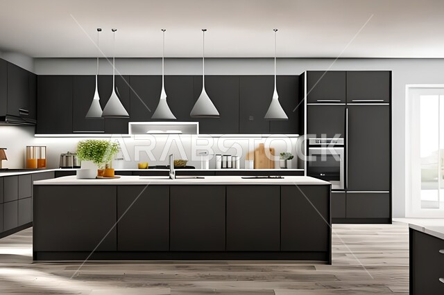 شقق وفلل سكنية بتصاميم عصرية راقية ، مطابخ حديثة في شقق وفلل سكنية  ، ديكورات داخلية