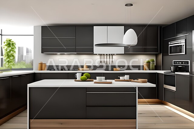 شقق وفلل سكنية بتصاميم عصرية راقية ، مطابخ حديثة في شقق وفلل سكنية  ، ديكورات داخلية