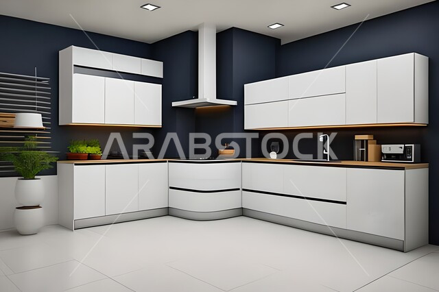 شقق وفلل سكنية بتصاميم عصرية راقية ، مطابخ حديثة في شقق وفلل سكنية  ، ديكورات داخلية