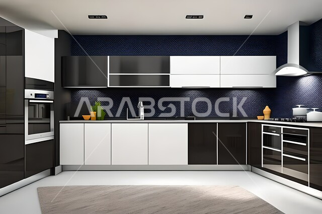 شقق وفلل سكنية بتصاميم عصرية راقية ، مطابخ حديثة في شقق وفلل سكنية  ، ديكورات داخلية