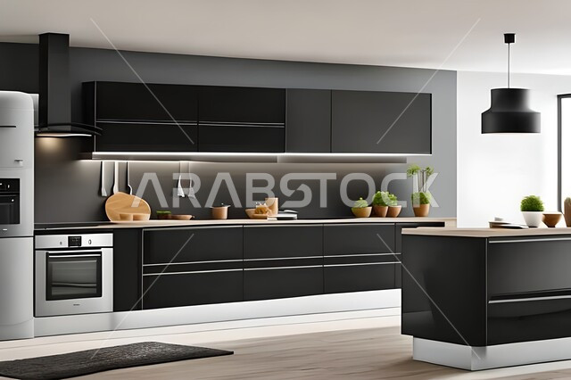 شقق وفلل سكنية بتصاميم عصرية راقية ، مطابخ حديثة في شقق وفلل سكنية  ، ديكورات داخلية