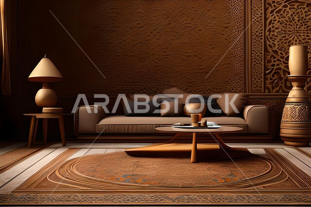 غرفة معيشة بتصاميم راقية, ديكورات منزلية داخلية, تحف وإكسسوارات, أثاث منزلي فاخر, شقق وفلل سكنية