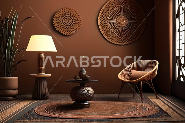 غرفة معيشة بتصاميم راقية, ديكورات منزلية داخلية, تحف وإكسسوارات, أثاث منزلي فاخر, شقق وفلل سكنية