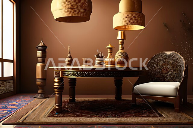 غرفة معيشة بتصاميم راقية, ديكورات منزلية داخلية, تحف وإكسسوارات, أثاث منزلي فاخر, شقق وفلل سكنية