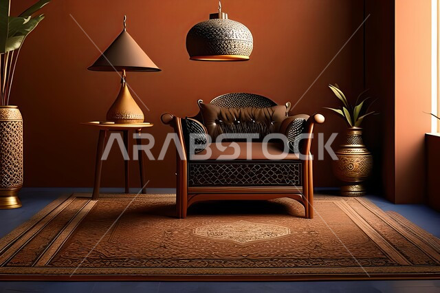 غرفة معيشة بتصاميم راقية, ديكورات منزلية داخلية, تحف وإكسسوارات, أثاث منزلي فاخر, شقق وفلل سكنية