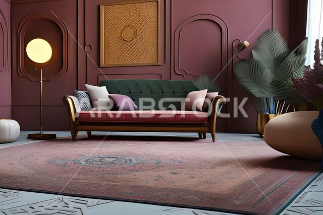 غرفة معيشة بتصاميم راقية, ديكورات منزلية داخلية, تحف وإكسسوارات, أثاث منزلي فاخر, شقق وفلل سكنية