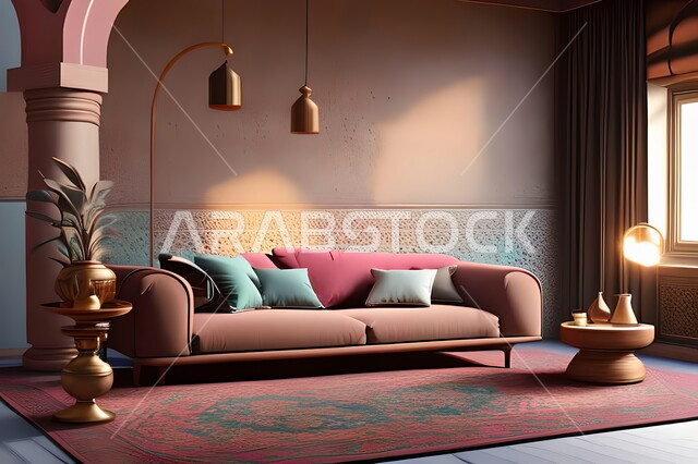 غرفة معيشة بتصاميم راقية, ديكورات منزلية داخلية, تحف وإكسسوارات, أثاث منزلي فاخر, شقق وفلل سكنية