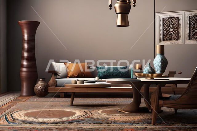 غرفة معيشة بتصاميم راقية, ديكورات منزلية داخلية, تحف وإكسسوارات, أثاث منزلي فاخر, شقق وفلل سكنية