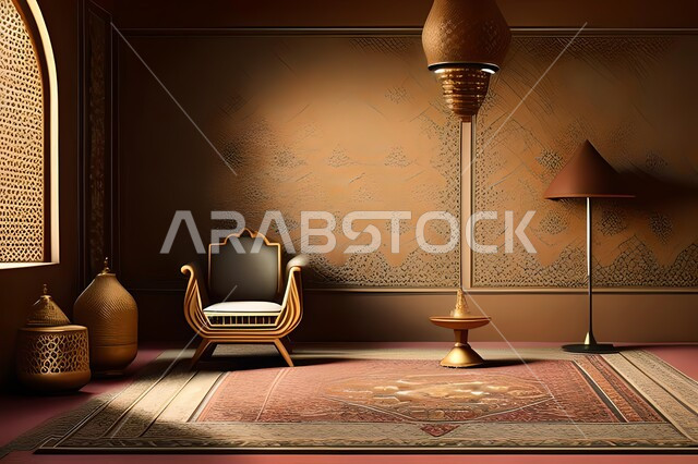 غرفة بتصاميم عصرية, زخارف إسلامية, تحف وإكسسوارات, شقق وفلل سكنية, ديكورات منزلية داخلية, أثاث منزلي راقي