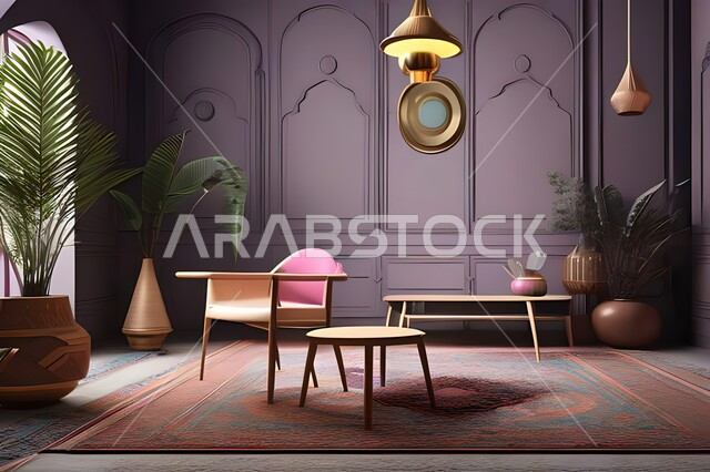 غرفة بتصاميم عصرية, زخارف إسلامية, تحف وإكسسوارات, شقق وفلل سكنية, ديكورات منزلية داخلية, أثاث منزلي راقي