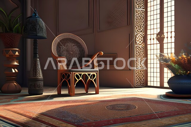 غرفة بتصاميم عصرية, زخارف إسلامية, تحف وإكسسوارات, شقق وفلل سكنية, ديكورات منزلية داخلية, أثاث منزلي راقي