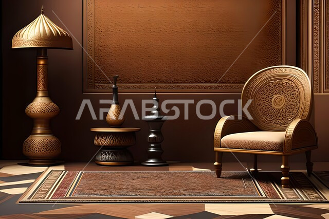 غرفة بتصاميم عصرية, زخارف إسلامية, تحف وإكسسوارات, شقق وفلل سكنية, ديكورات منزلية داخلية, أثاث منزلي راقي