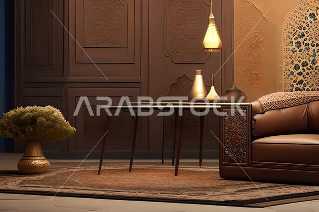 غرفة بتصاميم عصرية, زخارف إسلامية, تحف وإكسسوارات, شقق وفلل سكنية, ديكورات منزلية داخلية, أثاث منزلي راقي
