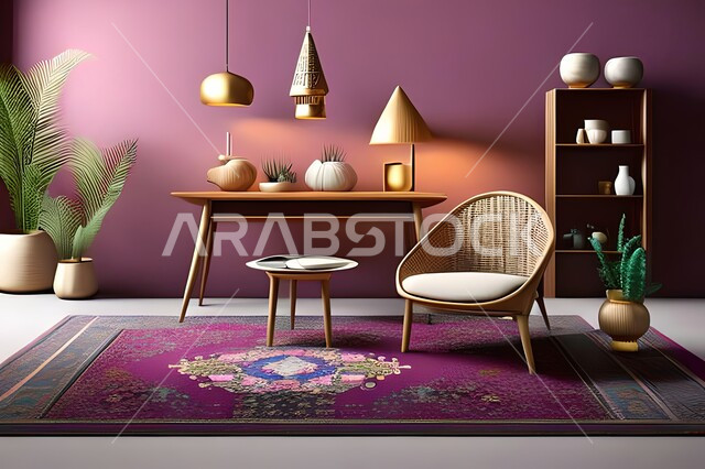 غرفة بتصاميم عصرية, زخارف إسلامية, تحف وإكسسوارات, شقق وفلل سكنية, ديكورات منزلية داخلية, أثاث منزلي راقي