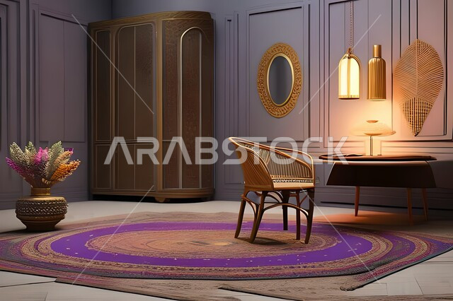 غرفة بتصاميم عصرية, زخارف إسلامية, تحف وإكسسوارات, شقق وفلل سكنية, ديكورات منزلية داخلية, أثاث منزلي راقي