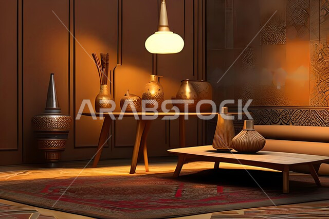 غرفة بتصاميم عصرية راقية, تحف وإكسسوارات, ديكورات منزلية داخلية, أثاث منزلي فاخر, شقق وفلل سكنية