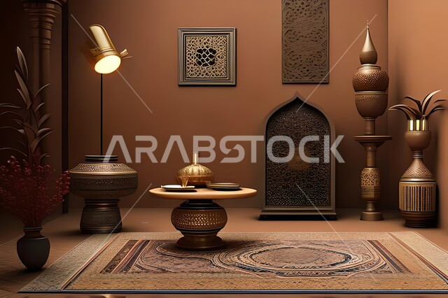 غرفة بتصاميم عصرية راقية, تحف وإكسسوارات, ديكورات منزلية داخلية, أثاث منزلي فاخر, شقق وفلل سكنية