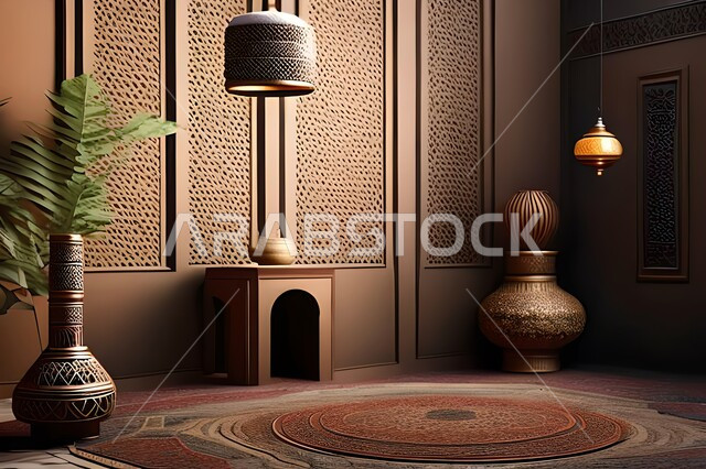 غرفة بتصاميم عصرية راقية, تحف وإكسسوارات, ديكورات منزلية داخلية, أثاث منزلي فاخر, شقق وفلل سكنية