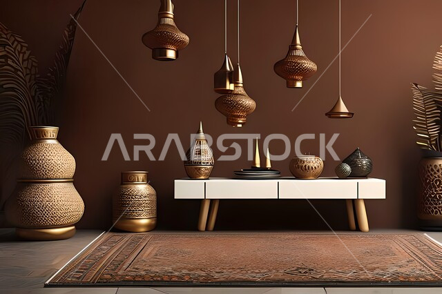 غرفة بتصاميم عصرية راقية, تحف وإكسسوارات, ديكورات منزلية داخلية, أثاث منزلي فاخر, شقق وفلل سكنية