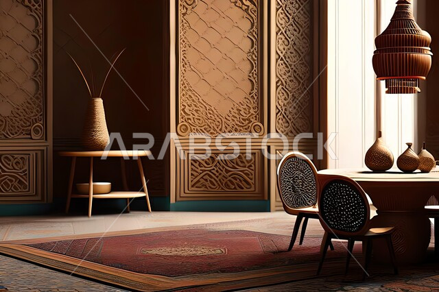 غرفة بتصاميم عصرية راقية, تحف وإكسسوارات, ديكورات منزلية داخلية, أثاث منزلي فاخر, شقق وفلل سكنية