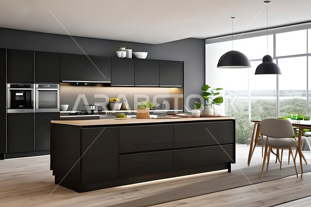 تصاميم وديكورات مطابخ راقية وعصرية ، ديكورات داخلية ، فلل وشقق سكنية حديثة عصرية وفاخرة