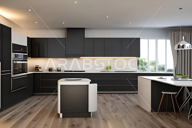 تصاميم وديكورات مطابخ راقية وعصرية ، ديكورات داخلية ، فلل وشقق سكنية حديثة عصرية وفاخرة