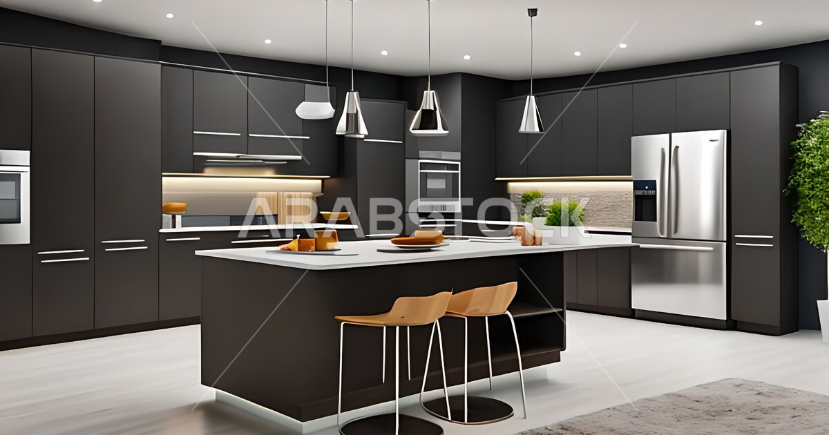 تصاميم وديكورات مطابخ راقية وعصرية ، ديكورات داخلية ، فلل وشقق سكنية ...