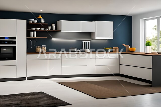 تصاميم وديكورات مطابخ راقية وعصرية ، ديكورات داخلية ، فلل وشقق سكنية حديثة عصرية وفاخرة