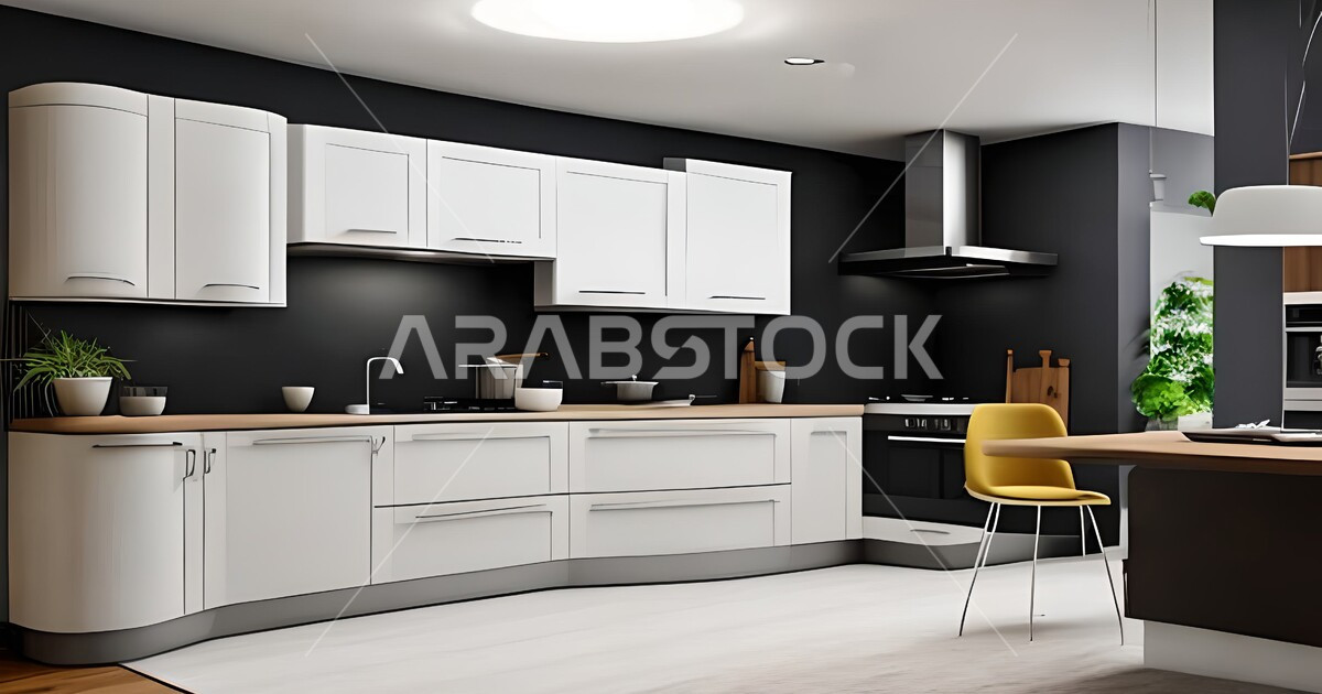 تصاميم وديكورات مطابخ راقية وعصرية ، ديكورات داخلية ، فلل وشقق سكنية ...