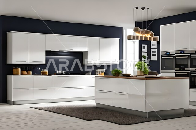 تصاميم وديكورات مطابخ راقية وعصرية ، ديكورات داخلية ، فلل وشقق سكنية حديثة عصرية وفاخرة