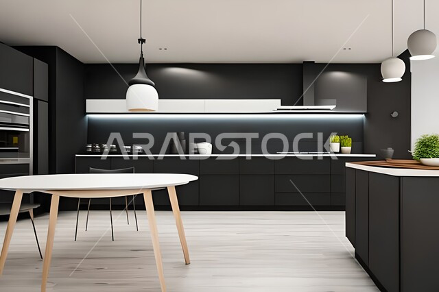 تصاميم وديكورات مطابخ راقية وعصرية ، ديكورات داخلية ، فلل وشقق سكنية حديثة عصرية وفاخرة