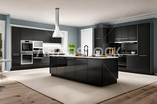 تصاميم وديكورات مطابخ راقية وعصرية ، ديكورات داخلية ، فلل وشقق سكنية حديثة عصرية وفاخرة