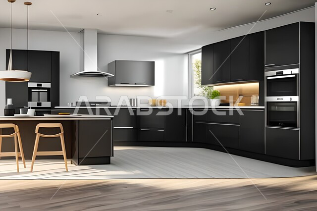 مطابخ حديثة في شقق وفلل سكنية  ، ديكورات داخلية ، شقق وفلل سكنية بتصاميم عصرية راقية