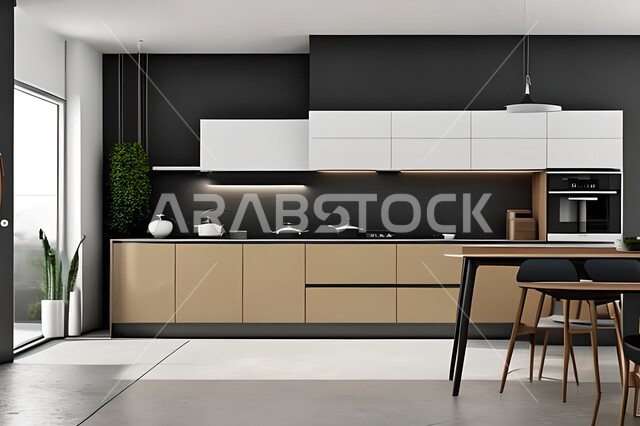 مطابخ حديثة في شقق وفلل سكنية  ، ديكورات داخلية ، شقق وفلل سكنية بتصاميم عصرية راقية