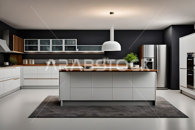 مطابخ حديثة في شقق وفلل سكنية  ، ديكورات داخلية ، شقق وفلل سكنية بتصاميم عصرية راقية