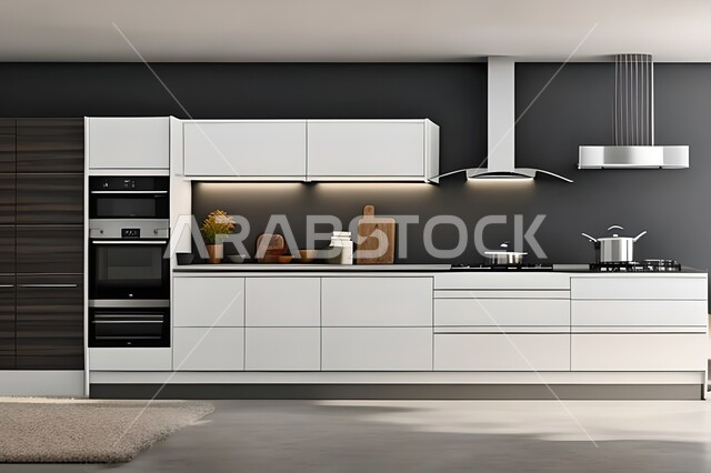 مطابخ حديثة في شقق وفلل سكنية  ، ديكورات داخلية ، شقق وفلل سكنية بتصاميم عصرية راقية