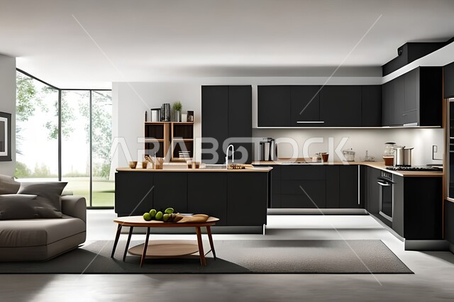 مطابخ حديثة في شقق وفلل سكنية  ، ديكورات داخلية ، شقق وفلل سكنية بتصاميم عصرية راقية