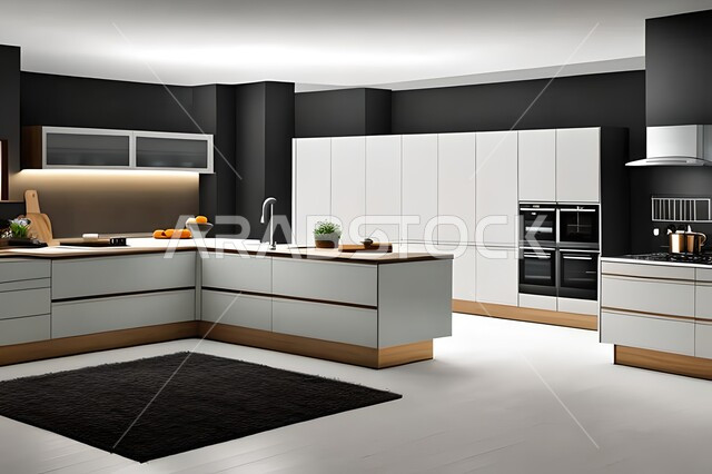 مطابخ حديثة في شقق وفلل سكنية  ، ديكورات داخلية ، شقق وفلل سكنية بتصاميم عصرية راقية