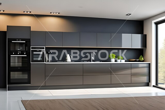 مطابخ حديثة في شقق وفلل سكنية  ، ديكورات داخلية ، شقق وفلل سكنية بتصاميم عصرية راقية