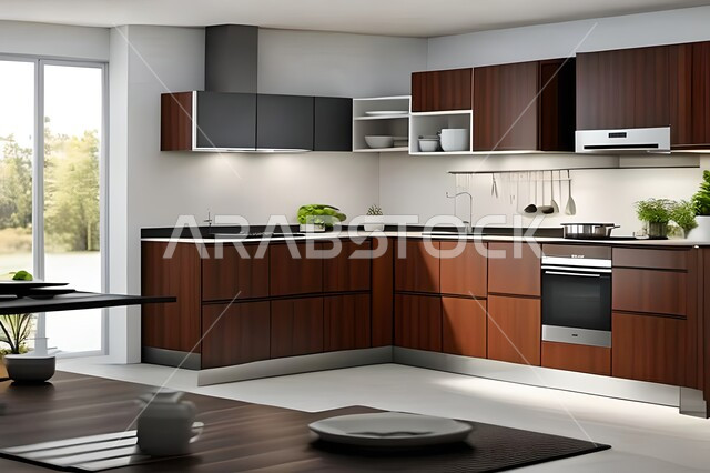 مطابخ حديثة في شقق وفلل سكنية  ، ديكورات داخلية ، شقق وفلل سكنية بتصاميم عصرية راقية