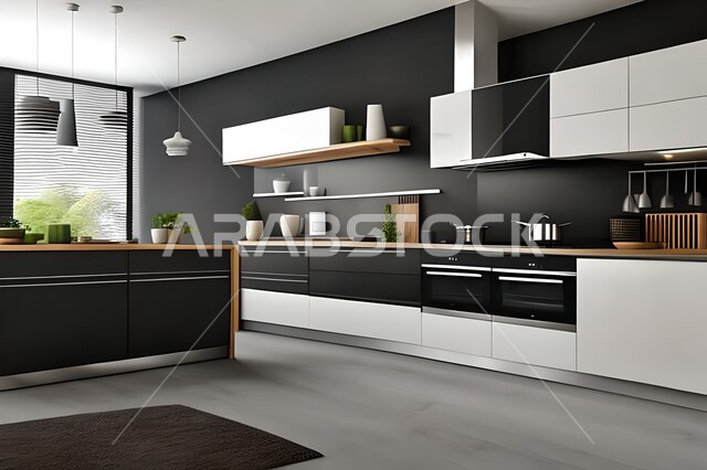 مطابخ حديثة في شقق وفلل سكنية  ، ديكورات داخلية ، شقق وفلل سكنية بتصاميم عصرية راقية