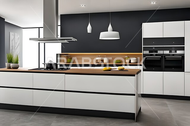 فلل وشقق سكنية حديثة عصرية وفاخرة ، ديكورات داخلية ، تصاميم وديكورات مطابخ راقية وعصرية وحديثة