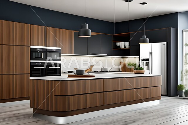 فلل وشقق سكنية حديثة عصرية وفاخرة ، ديكورات داخلية ، تصاميم وديكورات مطابخ راقية وعصرية وحديثة