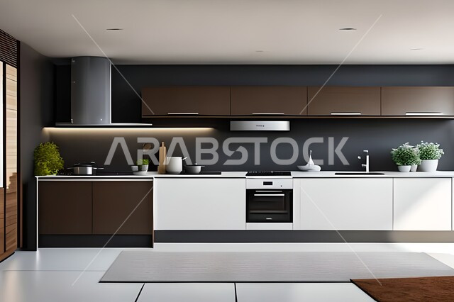 فلل وشقق سكنية حديثة عصرية وفاخرة ، ديكورات داخلية ، تصاميم وديكورات مطابخ راقية وعصرية وحديثة