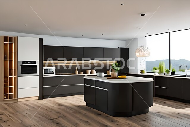 فلل وشقق سكنية حديثة عصرية وفاخرة ، ديكورات داخلية ، تصاميم وديكورات مطابخ راقية وعصرية وحديثة