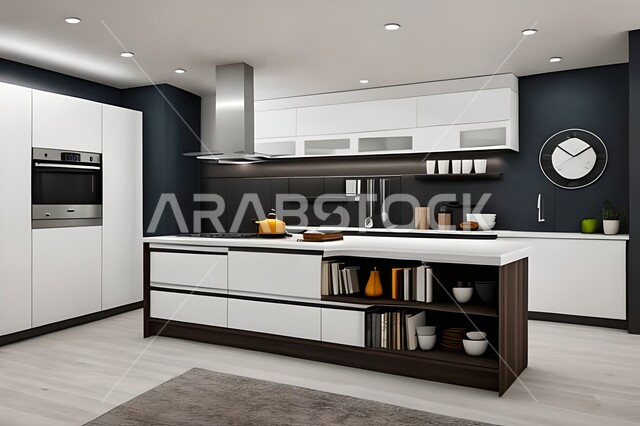 فلل وشقق سكنية حديثة عصرية وفاخرة ، ديكورات داخلية ، تصاميم وديكورات مطابخ راقية وعصرية وحديثة